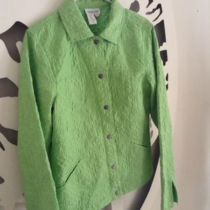 Coldwater Creek Apple Green Medium Jacket